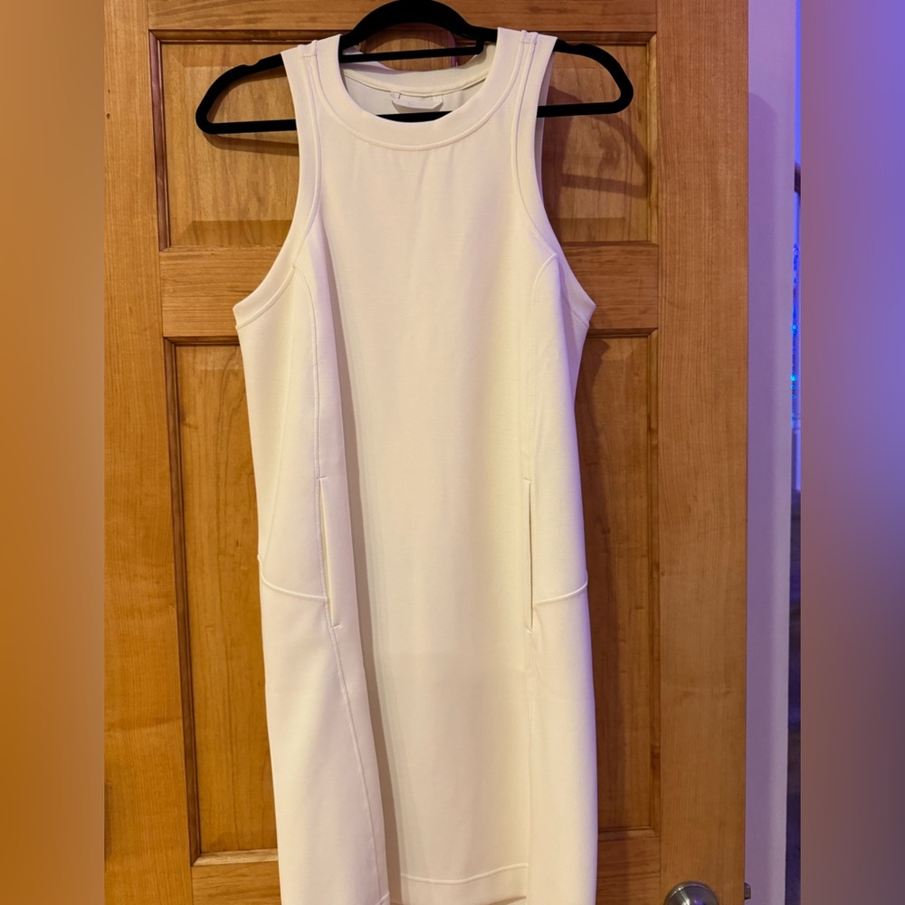 Lululemon Back in Action Lemon Sorbet Sleeveless Softstreme Mini Dress 10 Lk New